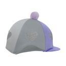 Hy Equestrian Glitter Hearts Hat Cover - One Size additional 2