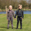 Hy Equestrian Stella Children's Base Layer - Grey/Pink additional 4