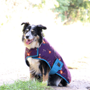 Benji &amp; Flo Patrick the Pheasant Waterproof Dog Coat - Plum Wine/Turkish Teal/Amber Brown additional 2