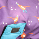 Benji &amp; Flo Patrick the Pheasant Waterproof Dog Coat - Plum Wine/Turkish Teal/Amber Brown additional 5