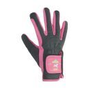 Merry Go Round Children's Riding Gloves by Little Rider - Grey/Pink additional 1