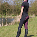 Hy Equestrian Knightsbridge Sports Shirt - Black/Fig additional 5