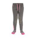Merry Go Round Pull On Jodhpurs by Little Rider - Grey/Pink additional 1