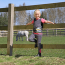 Merry Go Round Pull On Jodhpurs by Little Rider - Grey/Pink additional 3