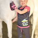 Merry Go Round Pull On Jodhpurs by Little Rider - Grey/Pink additional 6