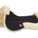 LeMieux Lambskin Pro-Sorb System (Half Pad) - Natural Wool/Black Fabric additional 1