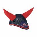 Hy Equestrian Tractors Rock Fly Veil - Navy/Red additional 1