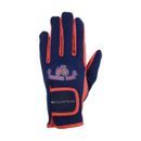 Hy Equestrian Child's 'Tractors Rock' Riding Gloves - Navy/Red additional 1