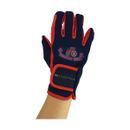 Hy Equestrian Child's 'Tractors Rock' Riding Gloves - Navy/Red additional 3