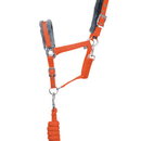 Hy Sport Active Head Collar &amp; Lead Rope - Terracotta Orange/Grey additional 1