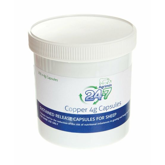 Agrimin 24-7 Copper Capsules For Sheep - 250's