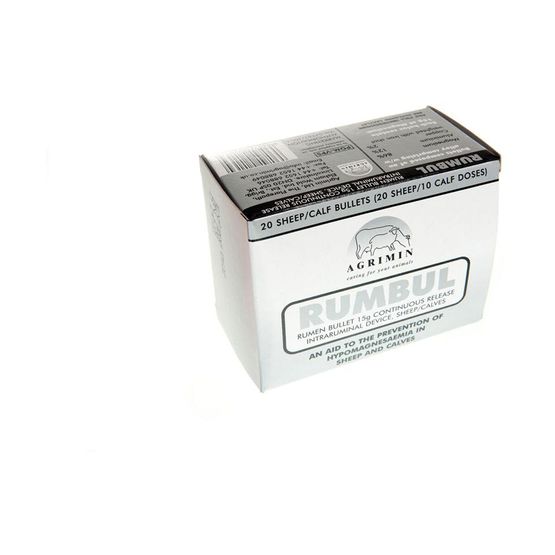 Agrimin Rumbul Rumen Bullet For Sheep - Box of 20