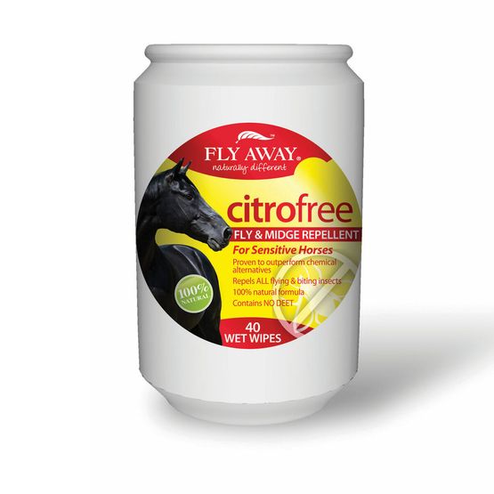 Fly Away Citronella Free Fly &amp; Midge Repellent Wet Wipes
