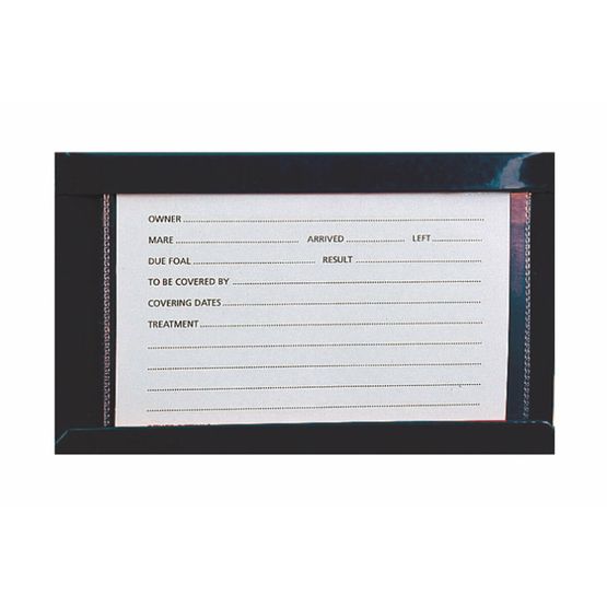 STUBBS (S26A) Replacement Horse Stall Information Card