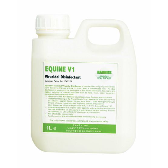 Barrier Equine V1 Virucidal Disinfectant - 1 litre