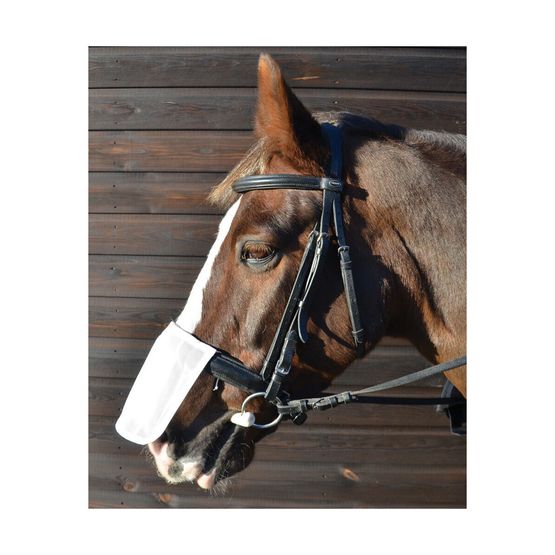 Hy Sun Shield &amp; Pollen Filter Horse Mask - White