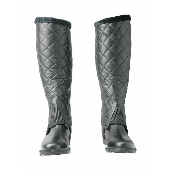 HyLAND Winter Quilted Half Chaps - Black
