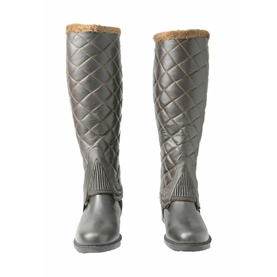HyLAND Winter Quilted Half Chaps - Brown
