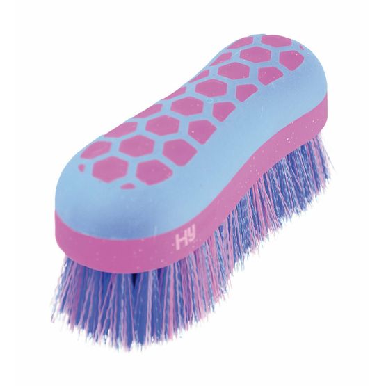 HySHINE Glitter Dandy Brush - Blue/Pink (17.5 x 6.5cm)