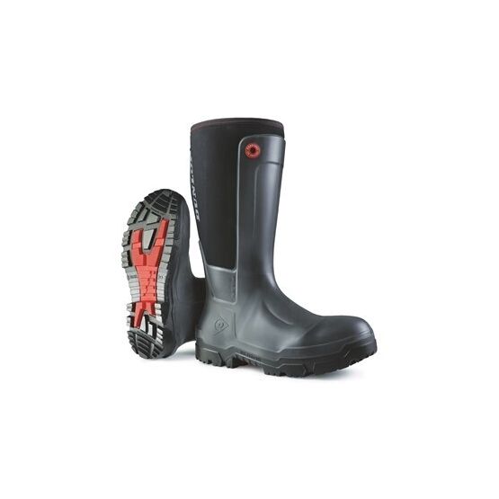 Dunlop Snugboot Pioneer Slip-On Wellington Boots - Black