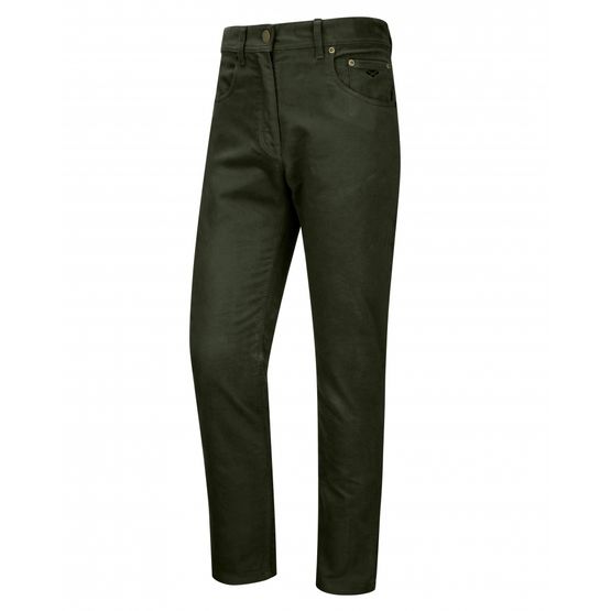Hoggs Carrick Stretch Technical Moleskin Jeans - Olive