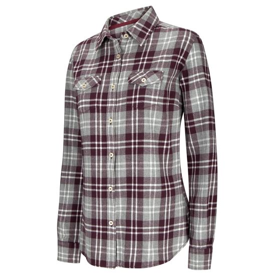 Hoggs Eilidh Women's Flannel Check Shirt - Merlot Marl