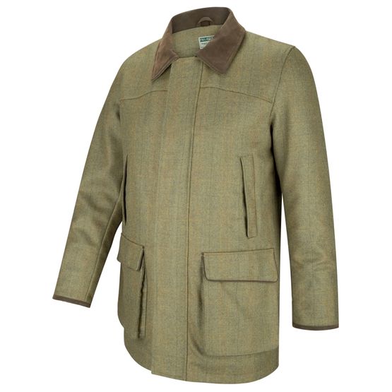 Hoggs Kinloch Men's Waterproof Tweed Shooting Coat - Autumn Bracken