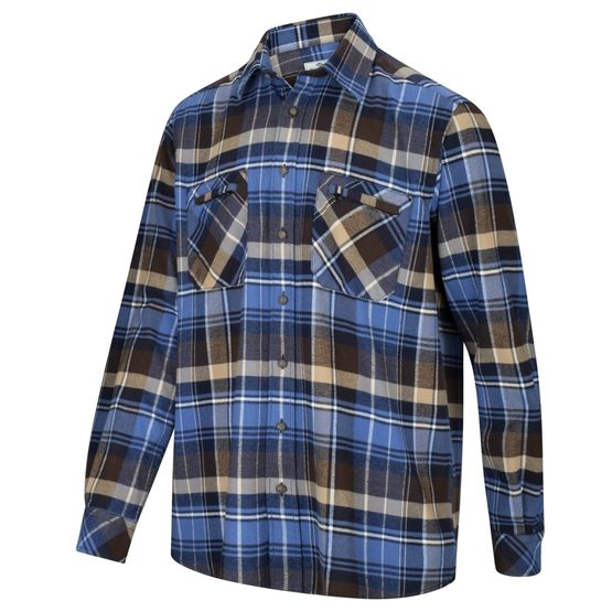 Hoggs Countrysport Luxury Check Hunting Shirt - Blue/Brown