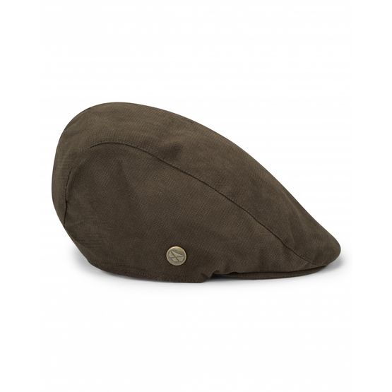 Hoggs Struther Waterproof Flat Cap - Dark Green