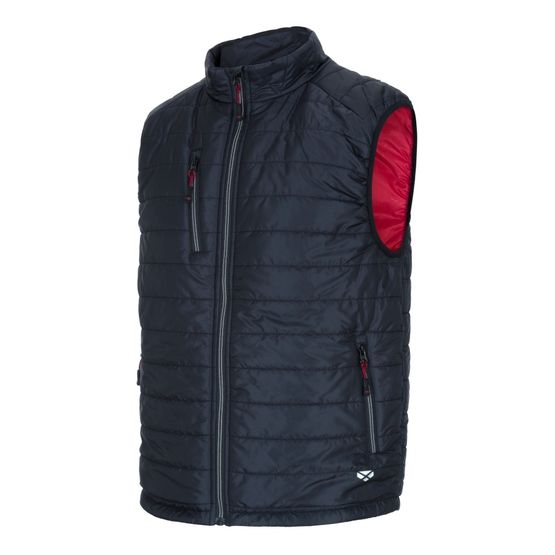 Hoggs Granite Packaway Rip-Stop Zip-Up Gilet - Black/Red