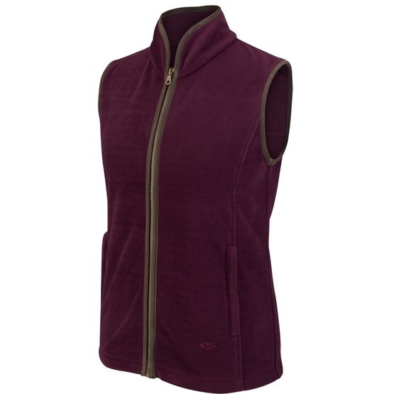 Hoggs Stenton Women's Fleece Gilet - Merlot
