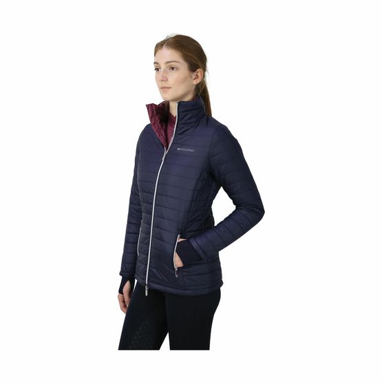 Hy Equestrian Synergy Padded Jacket - Navy/Fig