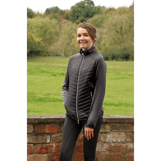 Hy Equestrian Synergy Sync Lightweight Padded Jacket - Black