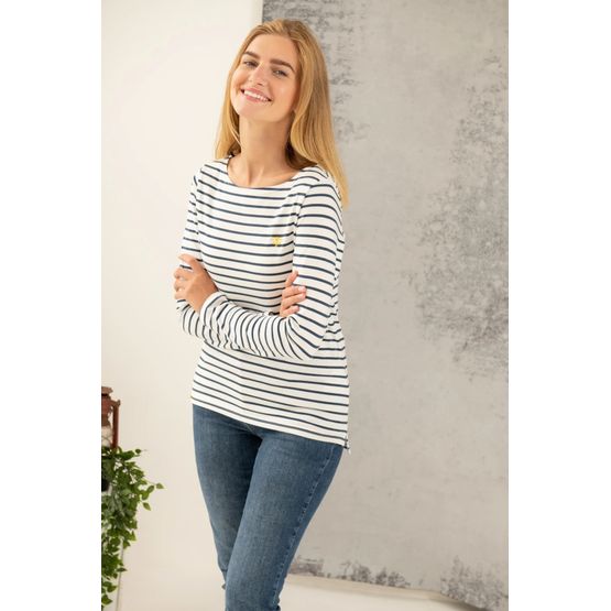 Target Dry Lighthouse Women's Causeway Breton Top - Cloud/Midnight Stripe