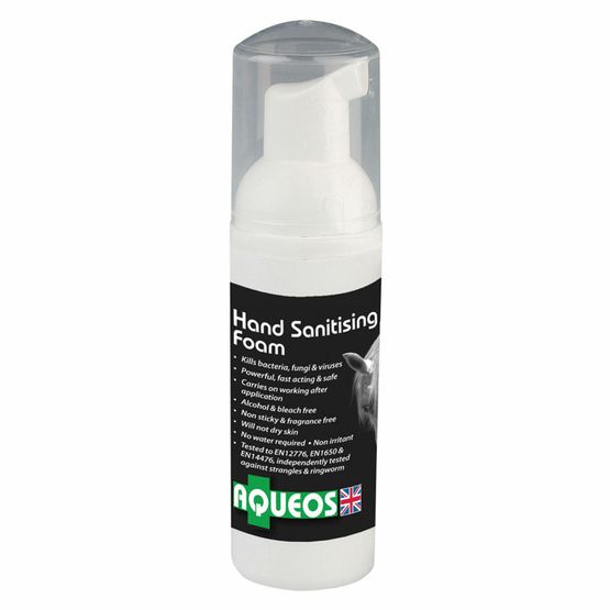 Aqueos Equine Anti-Bacterial Hand Sanitising Foam