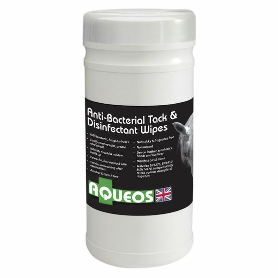 Aqueos Equine Anti-Bacterial Tack &amp; Disinfectant Wipes