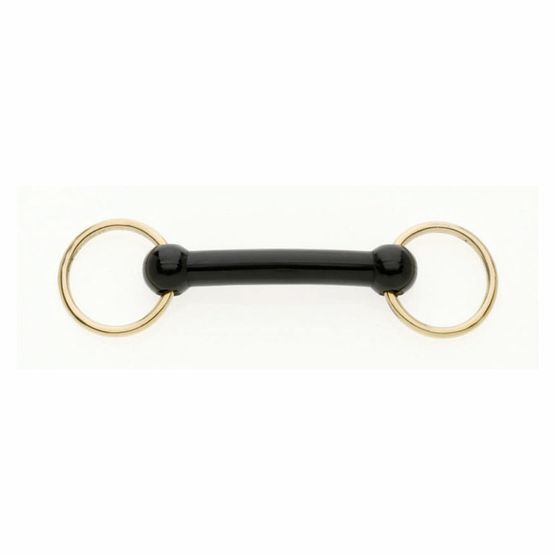 Bradoon Nylon Mullen Mouth Brass Ring - In Hand