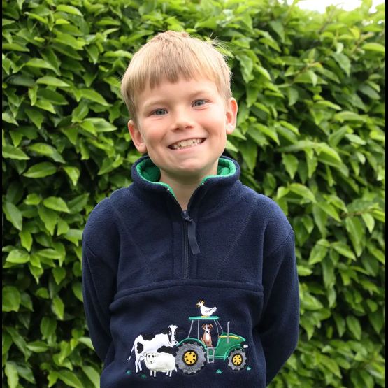 British Country Collection Farmyard Childrens Fleece Jacket