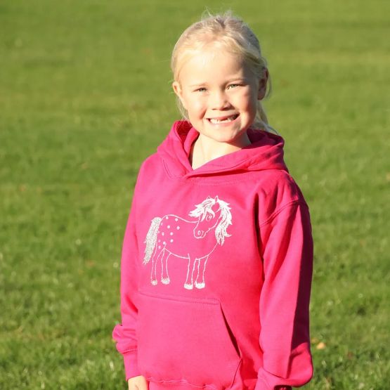 British Country Collection Twinkle Pony Glitter Hoodie