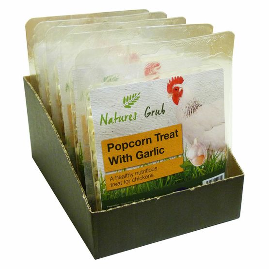 Natures Grub Popcorn Treat with Garlic