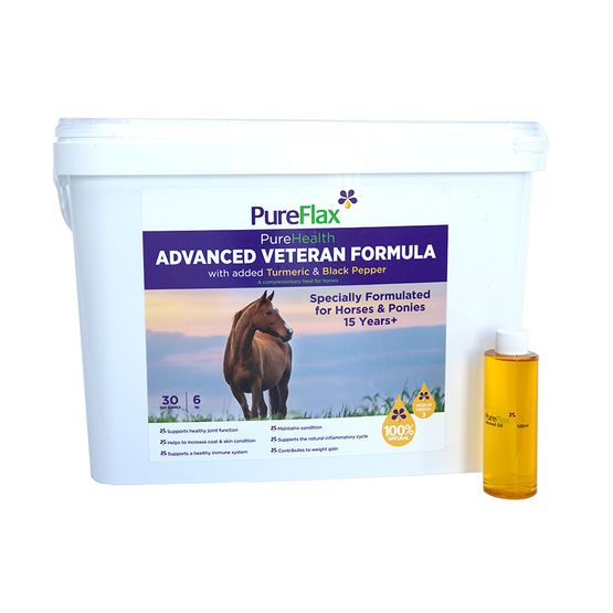 PureFlax PureHealth Advaced Veteran Formula - With Added Turmeric &amp; Black Pepper