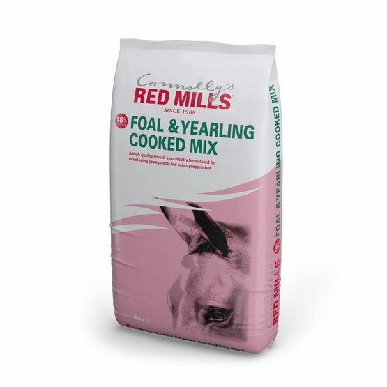 Red Mills 18% Foal &amp; Yearling Cooked Mix Horse Feed - 25kg