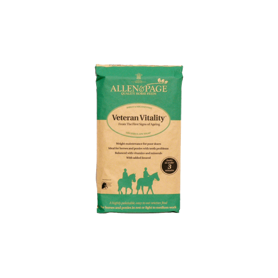 Allen &amp; Page Veteran Vitality Horse Feed - 20kg