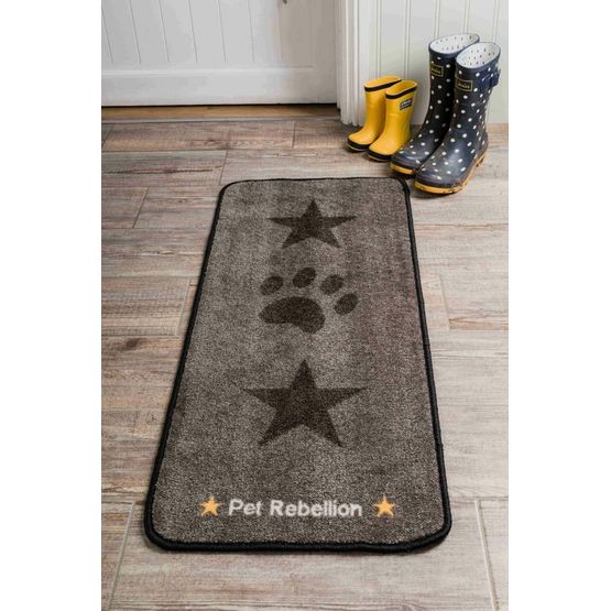 Pet Rebellion Stop Muddy Paws Stars Dog Mat