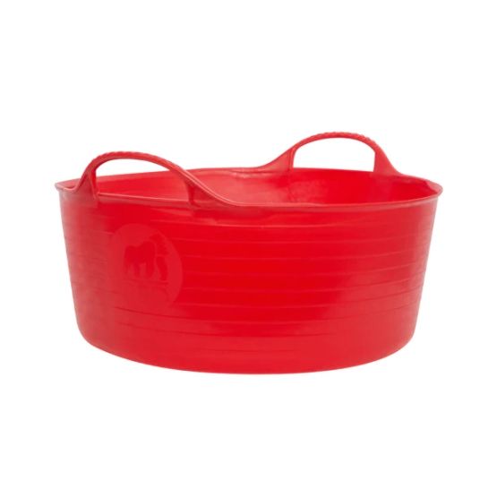 Red Gorilla Small Shallow Multipurpose Flexi Tub - 15 Litre (Red)