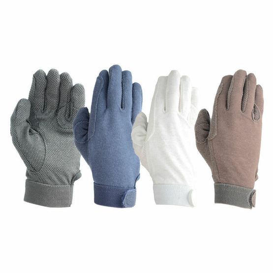 Hy Equestrian Cotton Pimple Palm Gloves