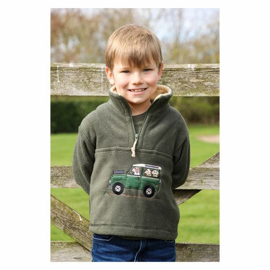 British Country Collection Offroader &amp; Dogs Childrens Fleece Jacket