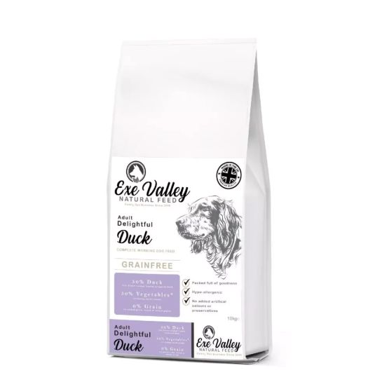 Exe Valley Grain-Free Duck  Dog Food - 10kg