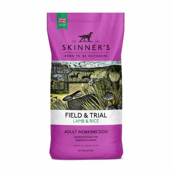Skinner’s FT Lamb &amp; Rice Working Dog Food For Digestive Support - 15kg
