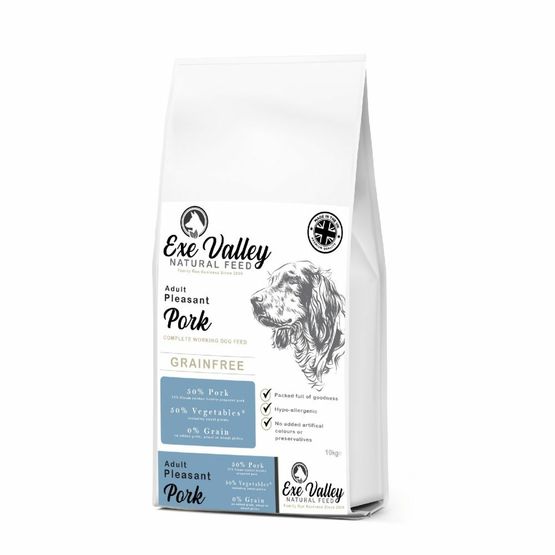 Exe Valley Grain Free Pleasant Pork Dog Food - 10kg